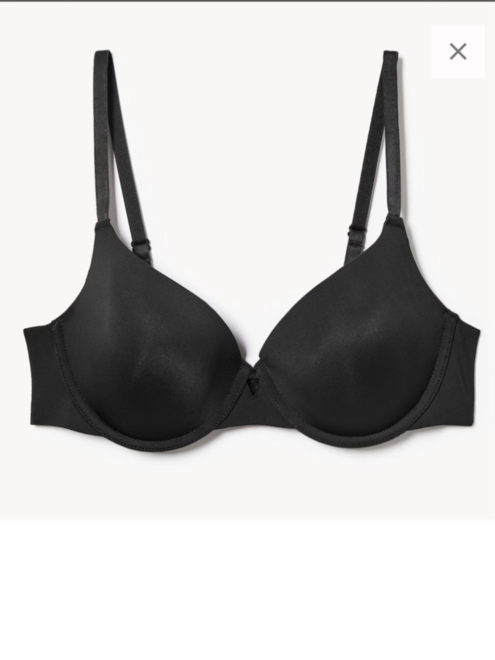 Joe Fresh Smooth Black Wireless T-Shirt Bra